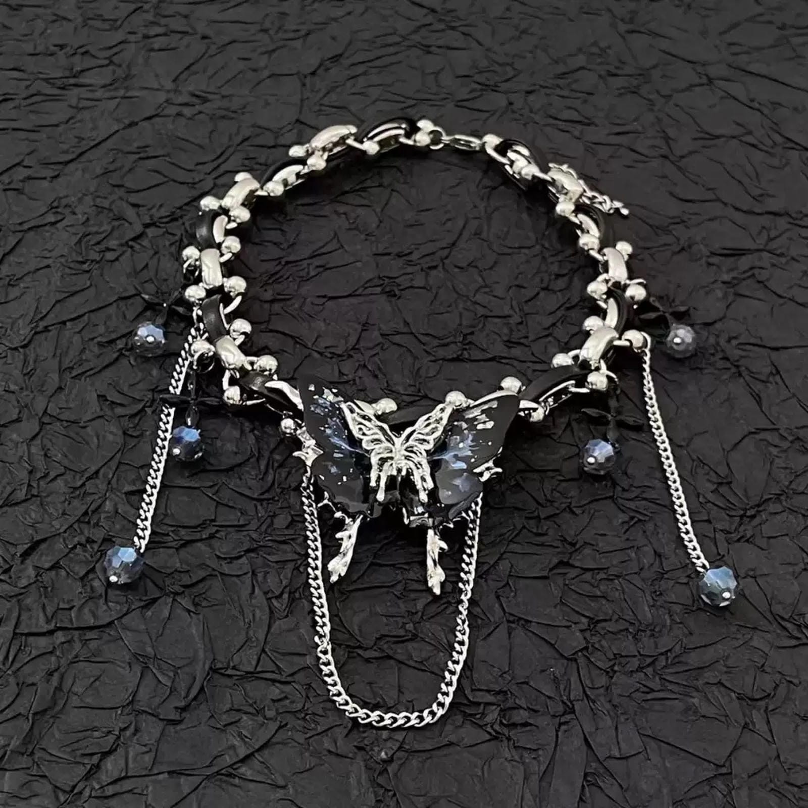 Midnight Butterfly Choker